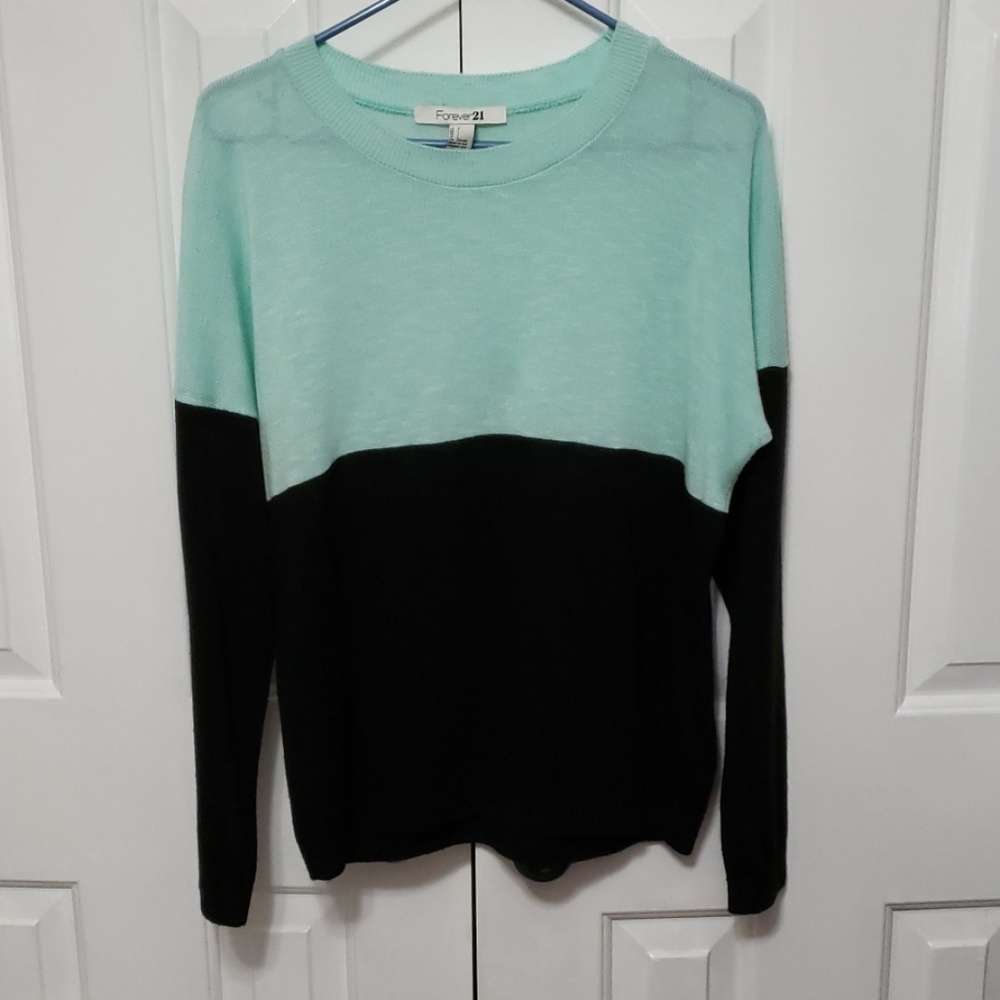 Forever 21 Two-Tone Knit Sweather
